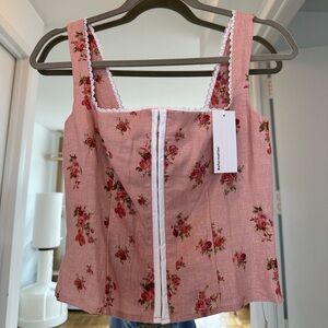 Reformation - linen top - New with tags - size 4